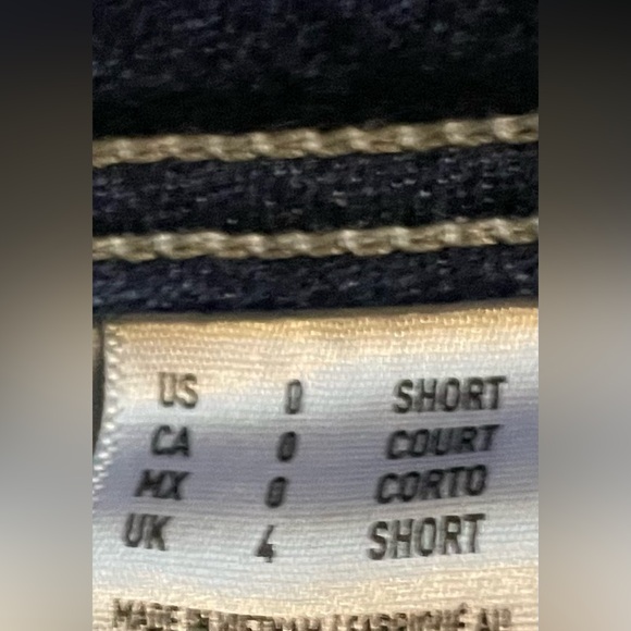 American Eagle Outfitters Blue Low Rise Shorts for Women Size 0 - Picture 3 of 4